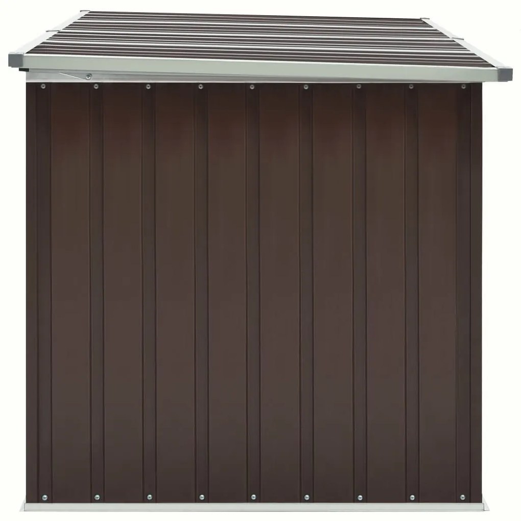 Caixa de arrumação para jardim 171x99x93 cm castanho