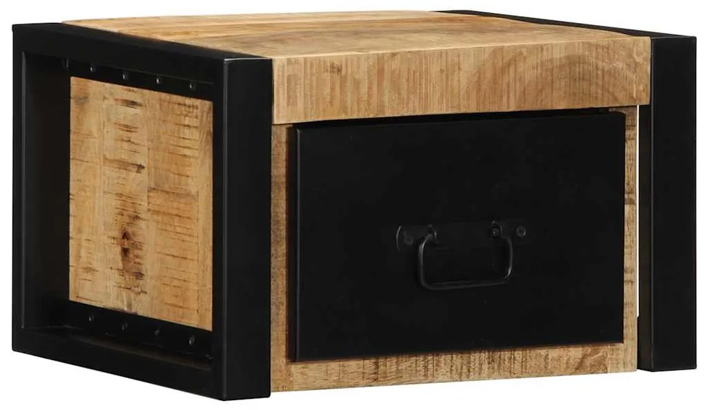 Mesa de cabeceira 40x35x25 cm madeira maciça manga áspera