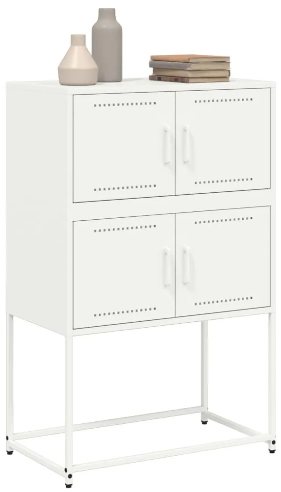 Aparador 68,5x38,5x107 cm aço branco
