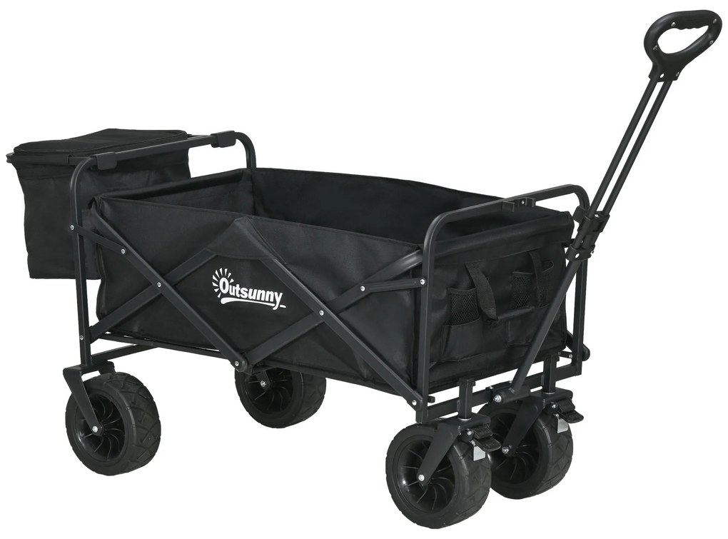 Carrinho de Transporte com Bolsa Térmica Removível Carrinho Dobrável c