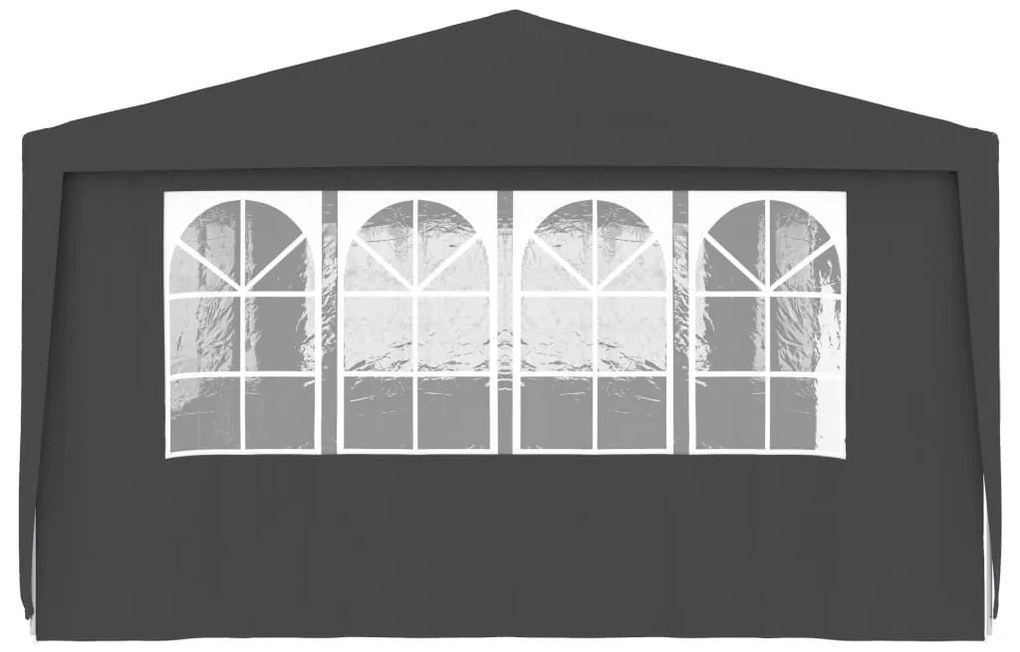 Tenda festas com paredes laterais 4x9m 90g/m² antracite