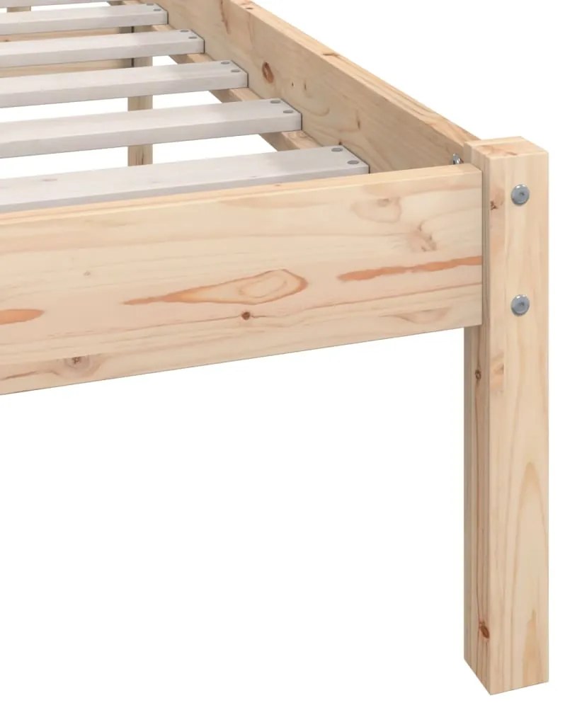 Estrutura de cama solteiro 90x190 cm pinho maciço