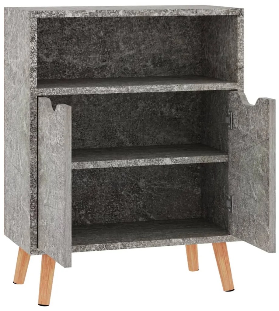 Aparador 60x30x72 cm derivados de madeira cinza cimento