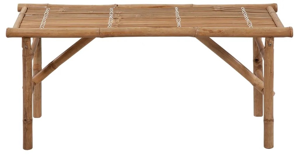 Banco de jardim dobrável com almofadão 118 cm bambu