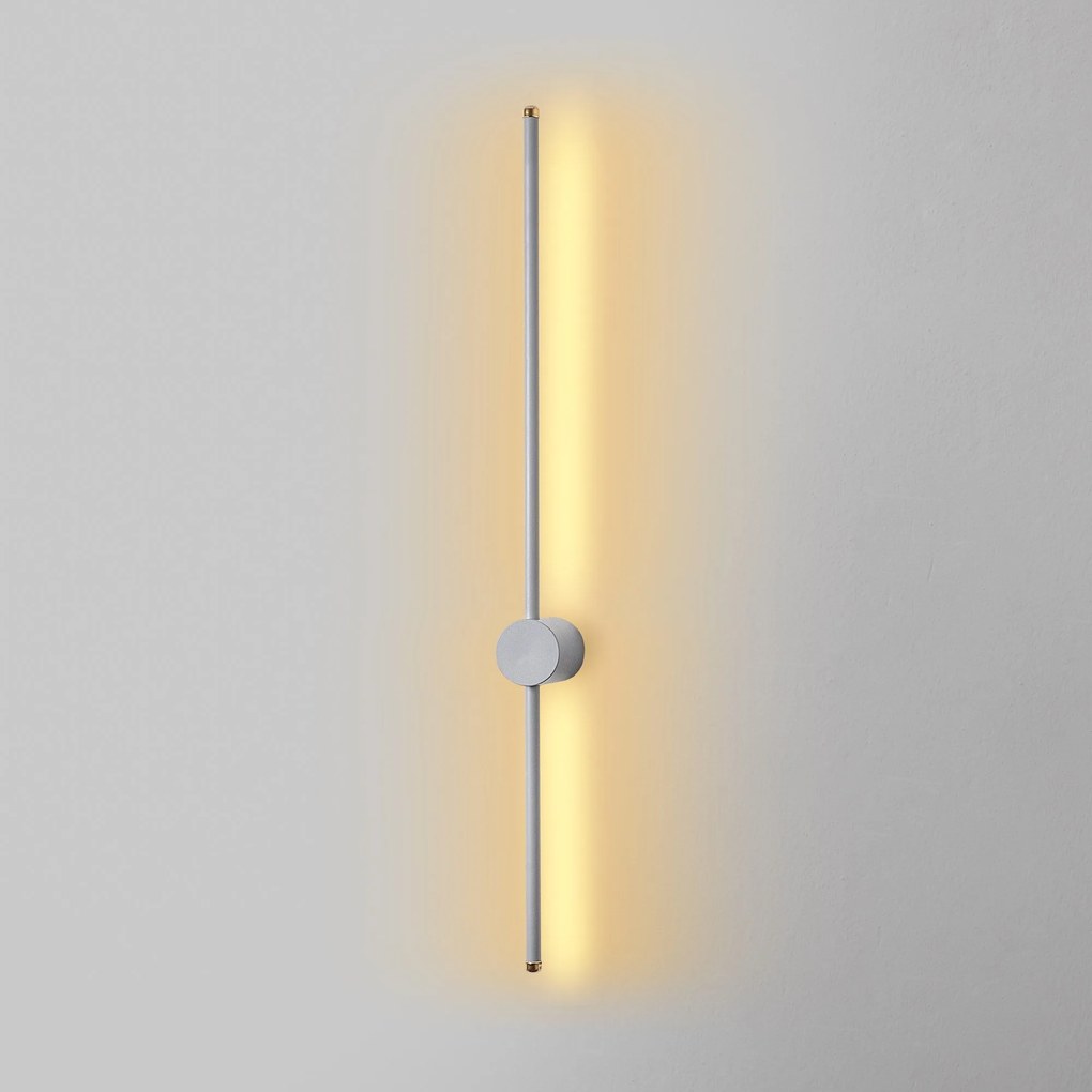 Lâmpada de Parede Sword - Cinza - 91x10x7cm