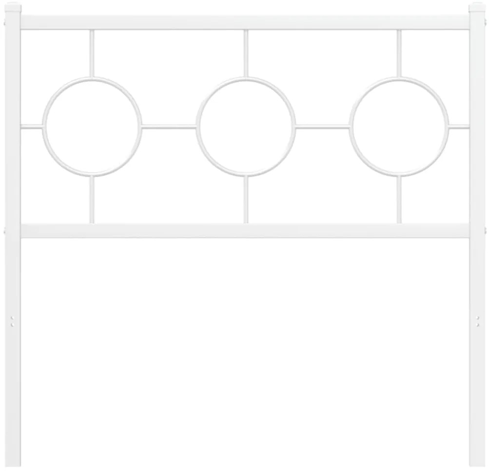 Cabeceira de cama 90 cm metal branco