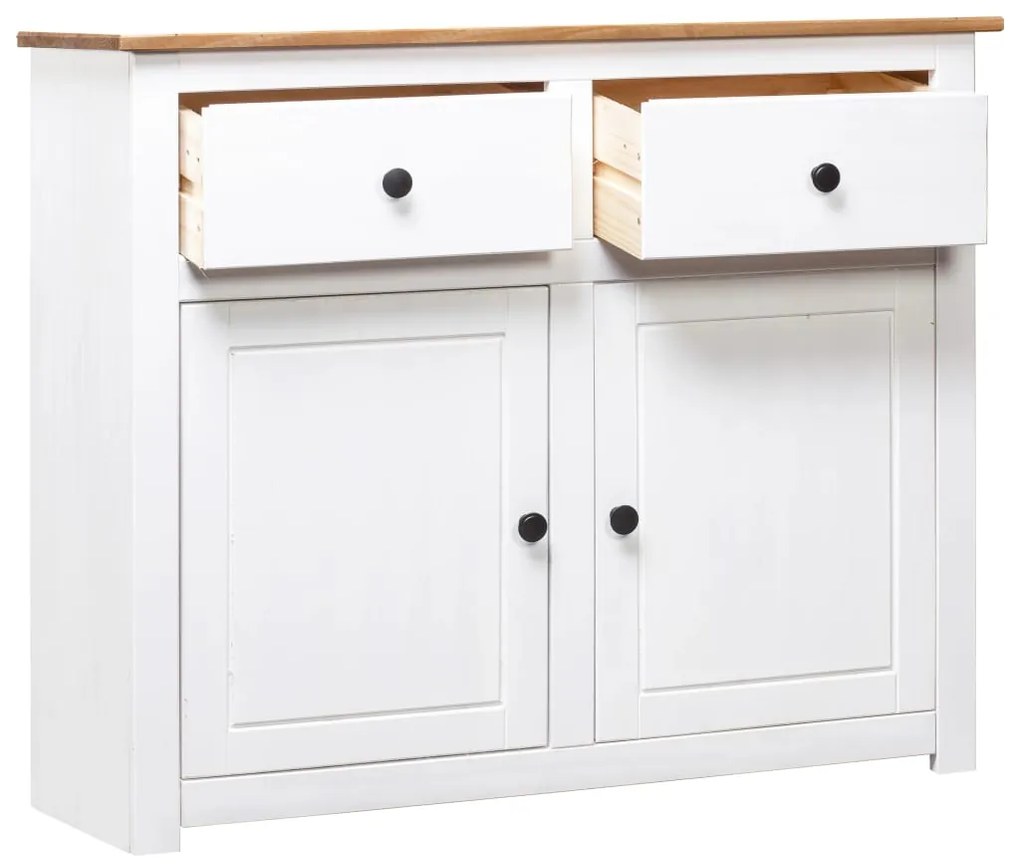 Aparador 93x40x80 cm pinho maciço Panama branco