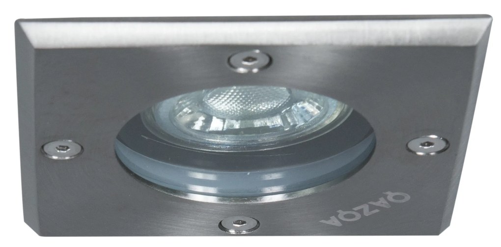 Foco de chão em aço 10,5 cm IP65 - Basic Square Moderno