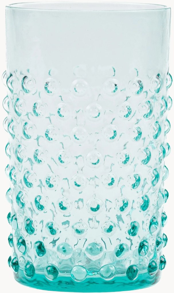 Copos artesanais Opaline Hobnail, conjunto de 6