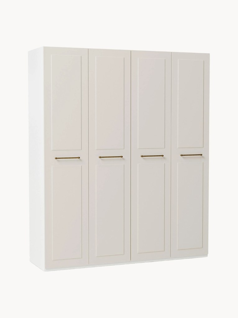 Roupeiro modular com portas articuladas Charlotte, L 200 cm, vários tamanhos