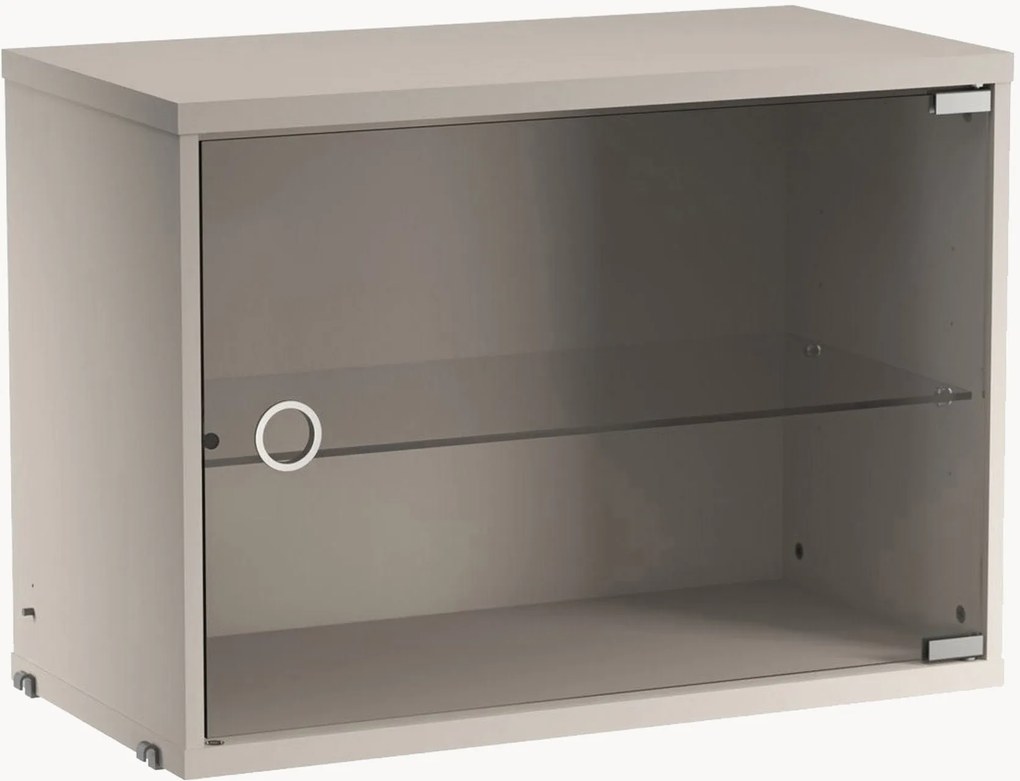 Vitrine com porta de vidro String System, L 58 x P 30 cm