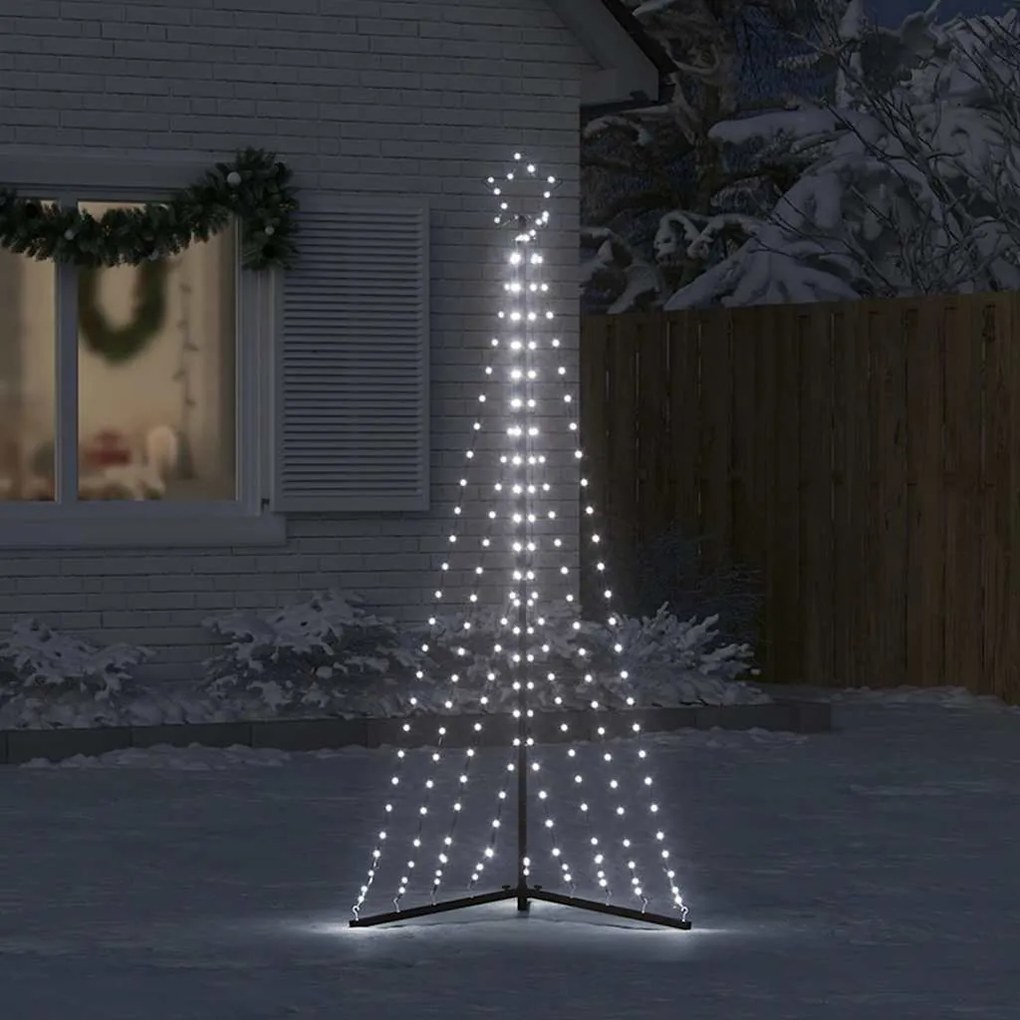 LED Árvore de Natal 339 LEDs Branco Frio 187 cm