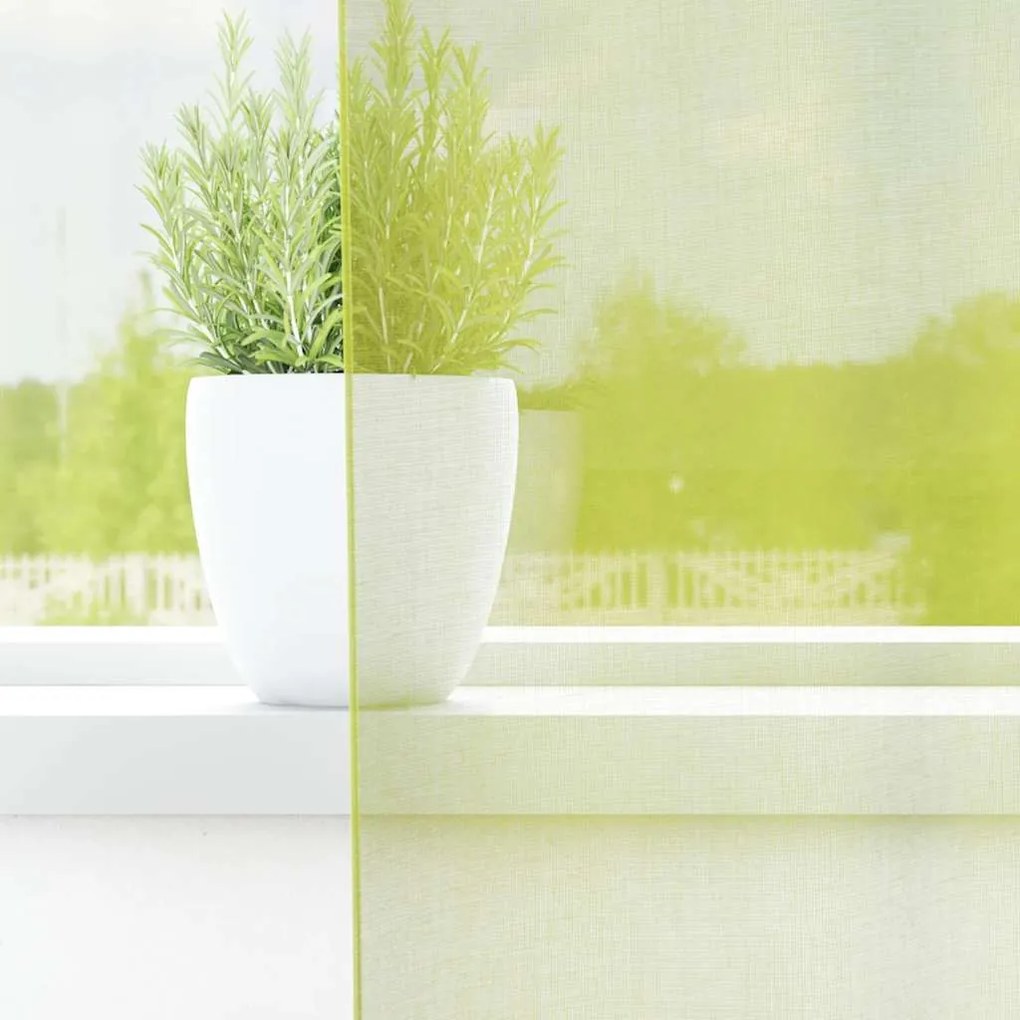 Cortinas de voile com aba 2 pcs verde-maçã