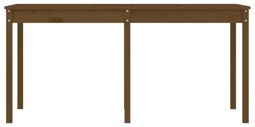 Mesa de jardim 159,5x82,5x76 cm pinho maciço castanho-mel