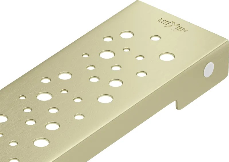 Mexen Flat M12 tampa para ralo linear 100 cm, dourado escovado - 1A21100