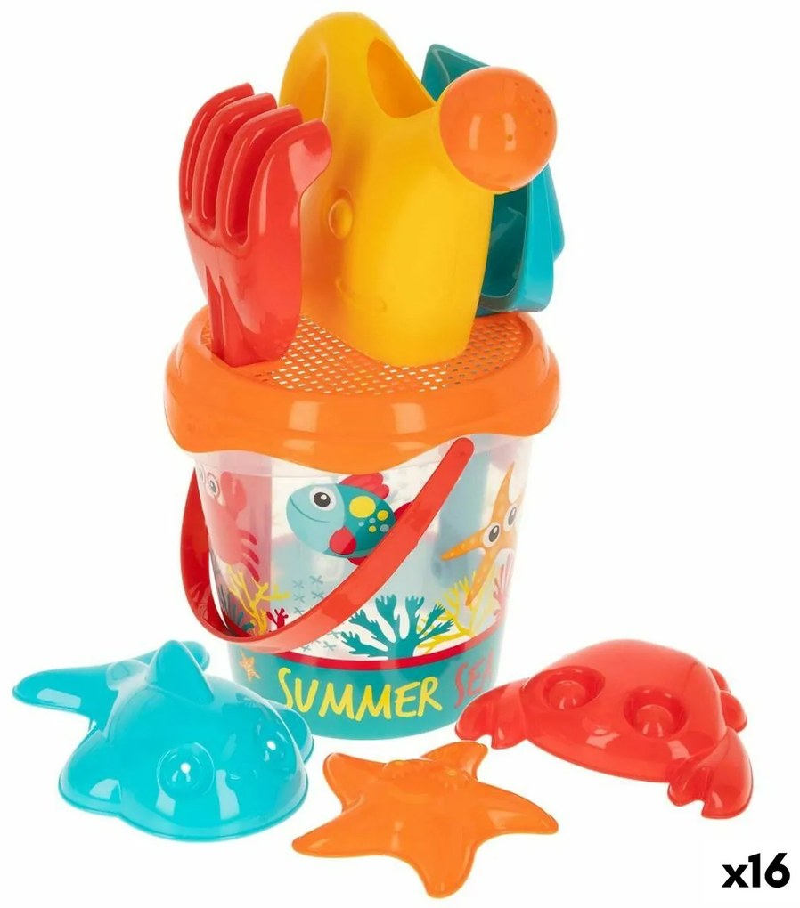 Conjunto de Brinquedos de Praia Colorbaby Polipropileno (16 Unidades)