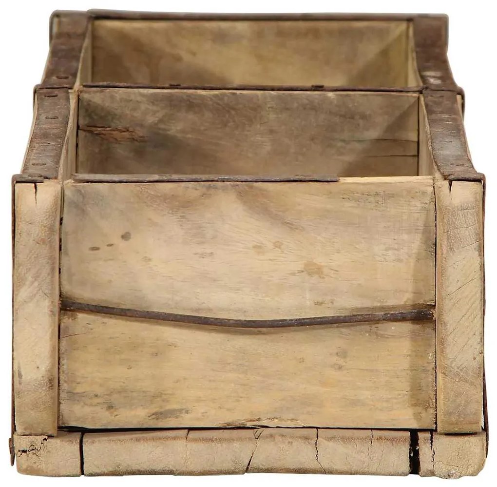 Bandejas vidaXL 4 pcs 60,5x15x9 cm Madeira Sólida Reciclada