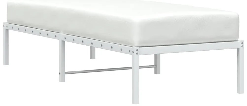 Estrutura de cama 80x200 cm metal branco