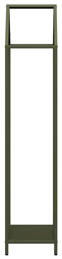 Suporte para lenha aço laminado a frio verde azeitona