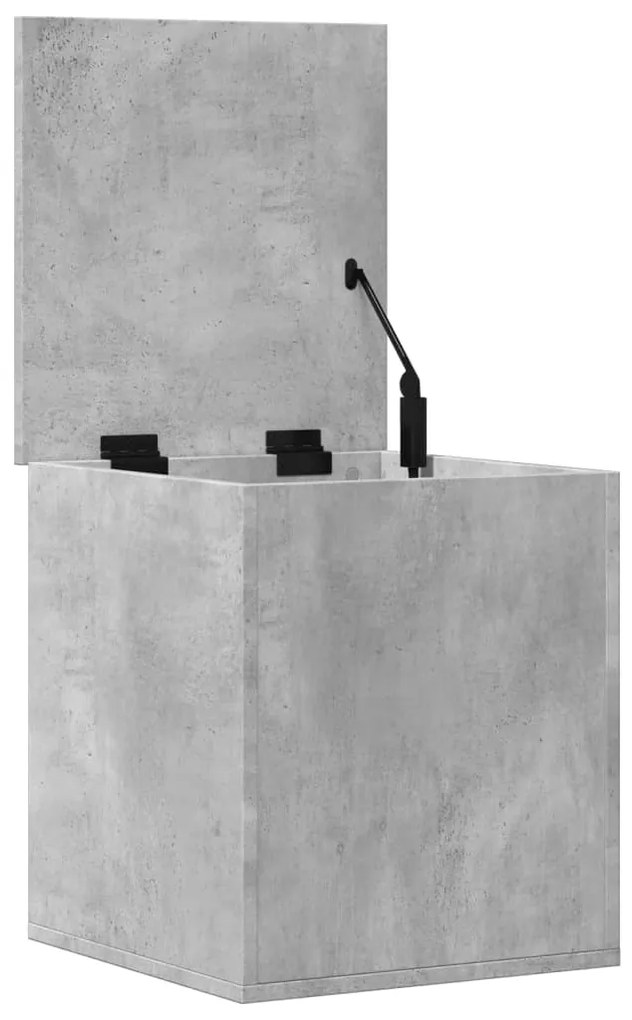 Caixa de arrumação 40x42x46 cm derivados madeira cinza cimento