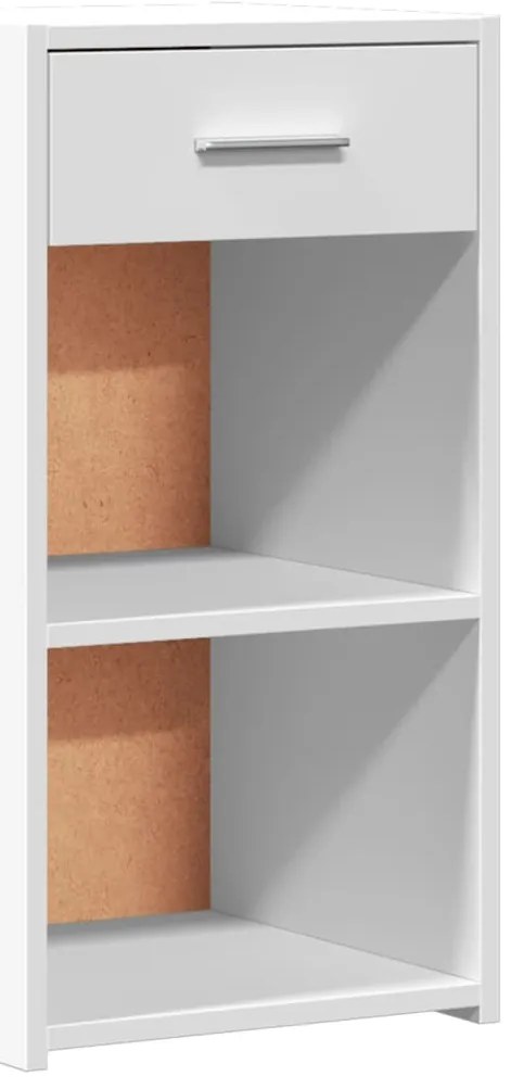 Mesas de cabeceira 2 pcs 35x34x65cm derivados de madeira branco