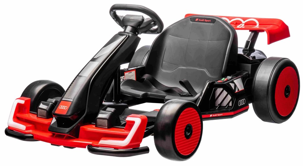 Kart elétrico para Crianças 24V, Assento desportivo com função Drift Vermelho