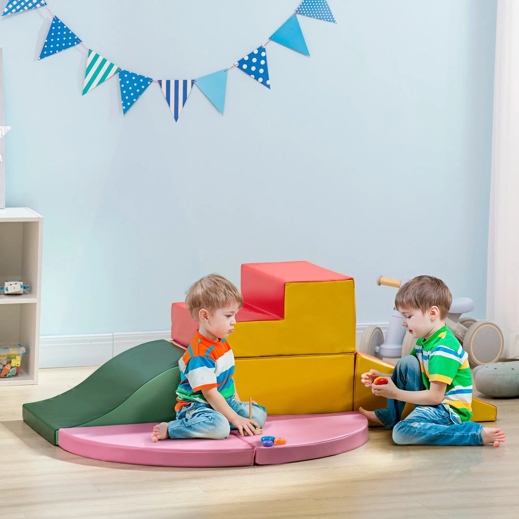 Conjunto de 6 Blocos de Espuma para Crianças de 18-36 Meses Brinquedo