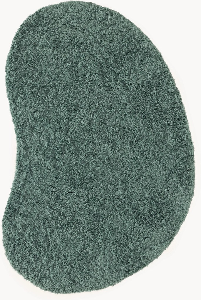 Tapete de pelo comprido com forma orgânica Tully