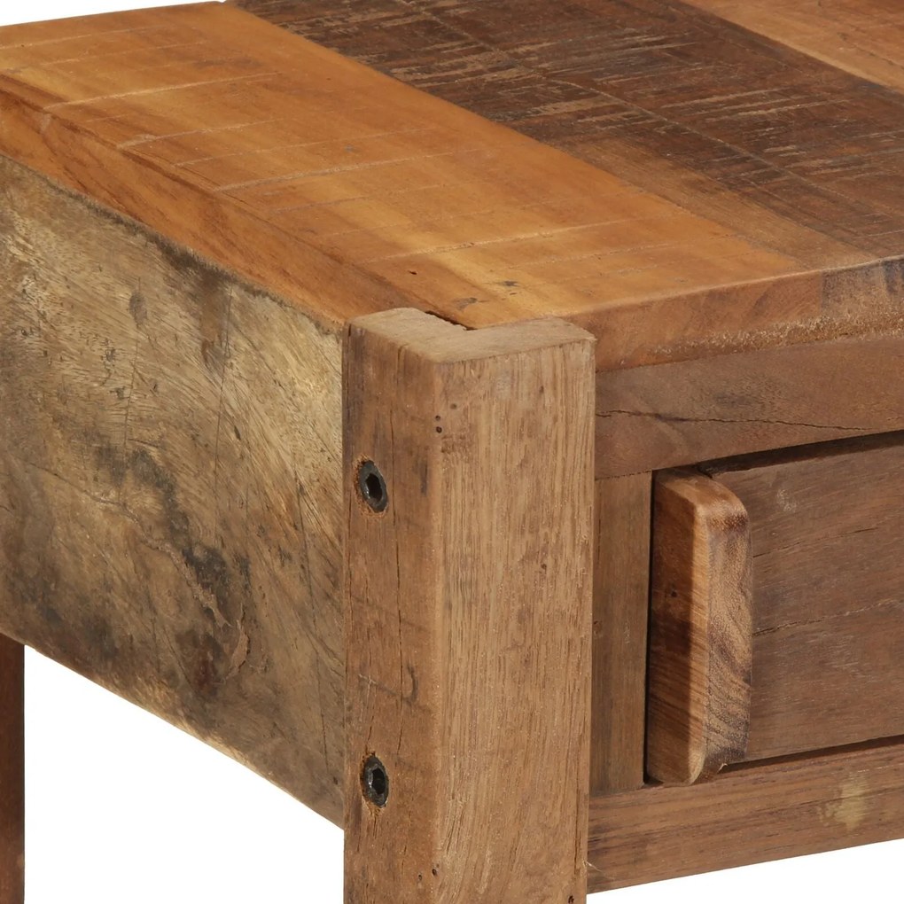Mesa de Console 107x33x76 cm Madeira Recuperada