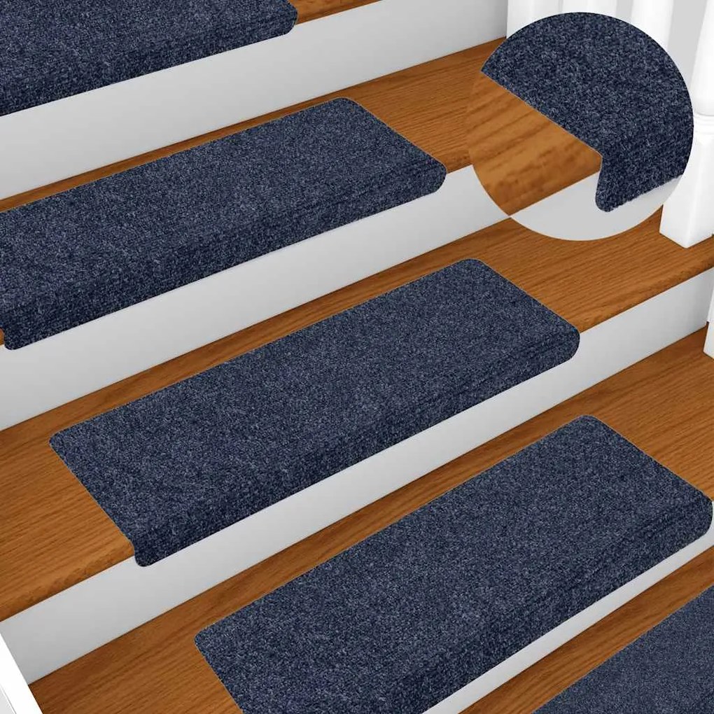 Tapetes de escada autoadesivos 20 pcs 65x21x4 cm antracite