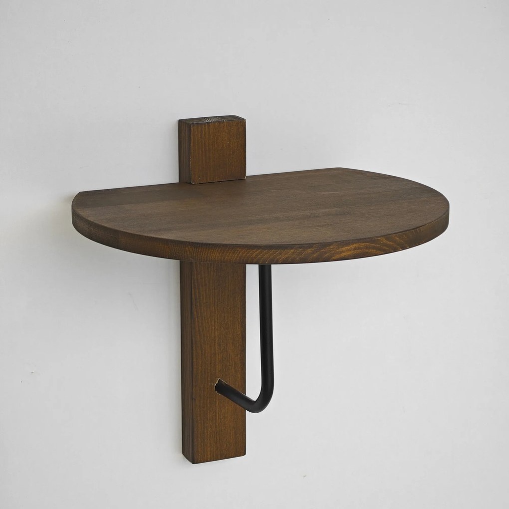 Prateleira de Parede Reve – Preto Nogueira – 35x35 cm