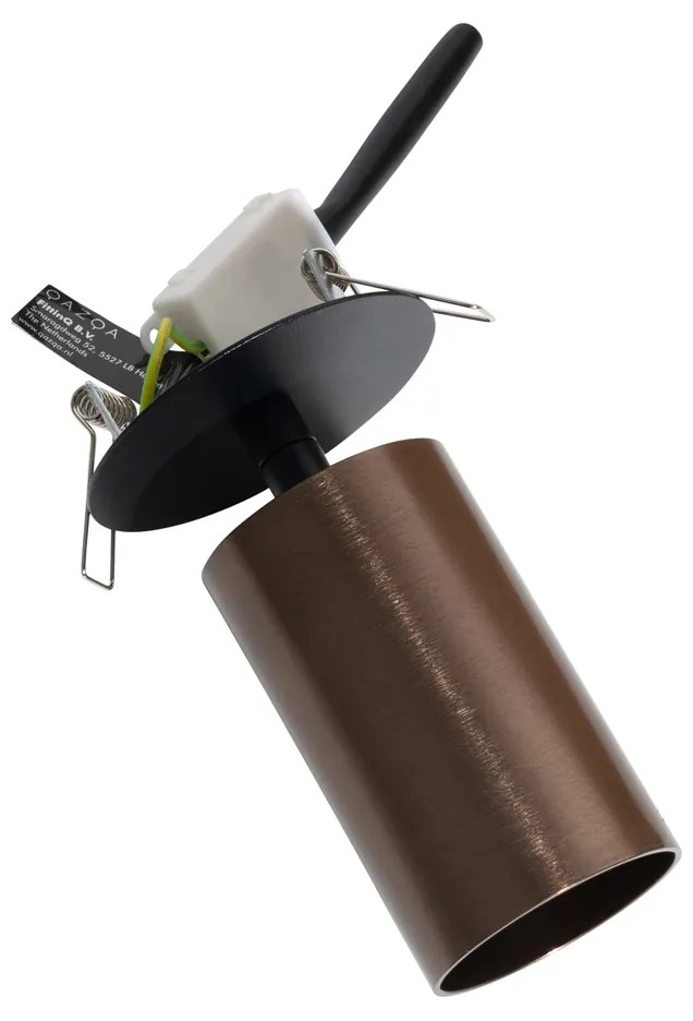 Foco embutido moderno bronze escuro GU10 50mm - Chels