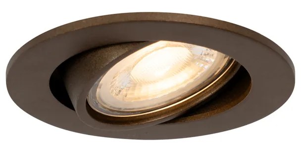 Foco Embutido Inteligente Bronze Escuro Inclinável Incl. Wifi GU10 50mm - Cisco