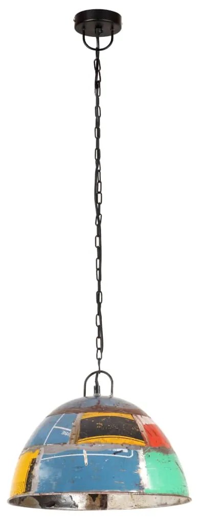Candeeiro suspenso vintage indust. redondo 25W 41cm E27 multicor