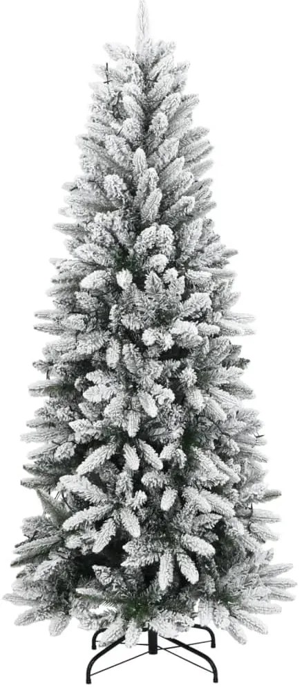 Árvore Natal artificial c/ 300 luzes LED e flocos de neve 180cm