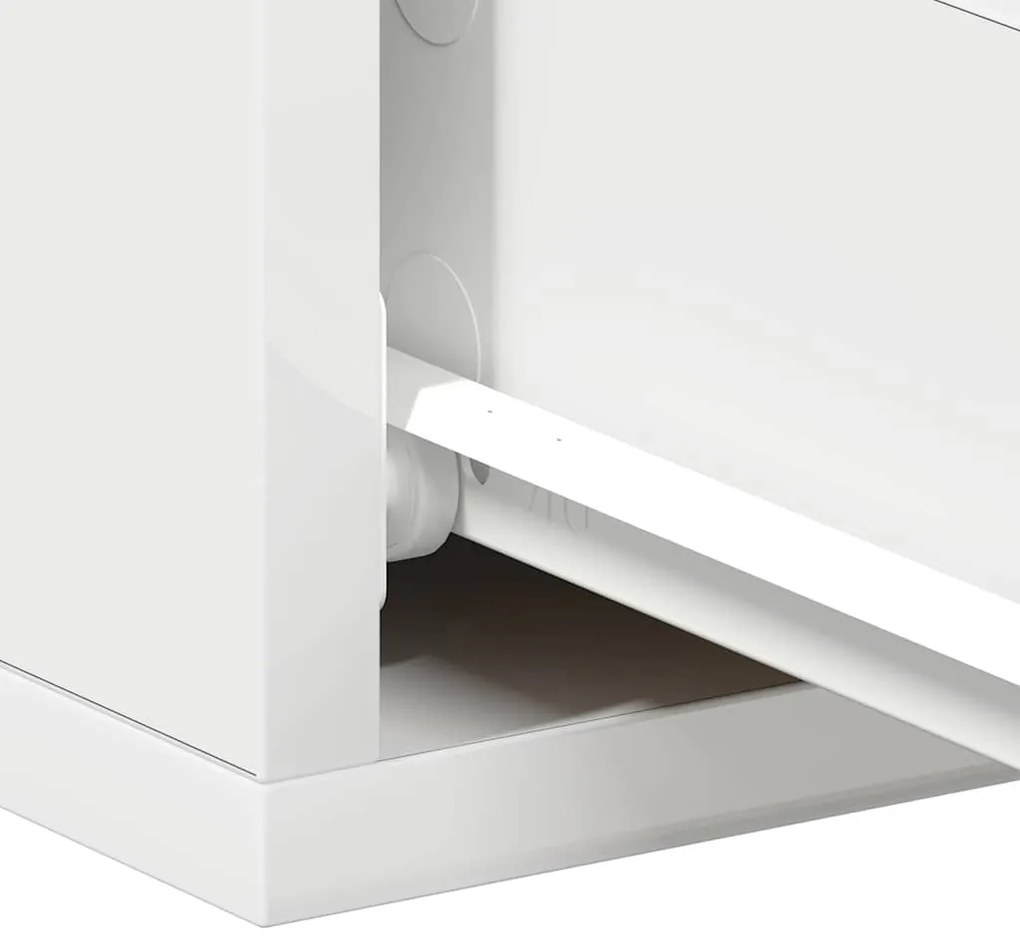 Mesa de cabeceira suspensa 40x30x15 cm derivados madeira branco