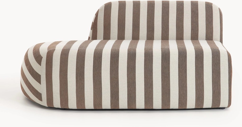 Módulo com chaise longue às riscas Wolke