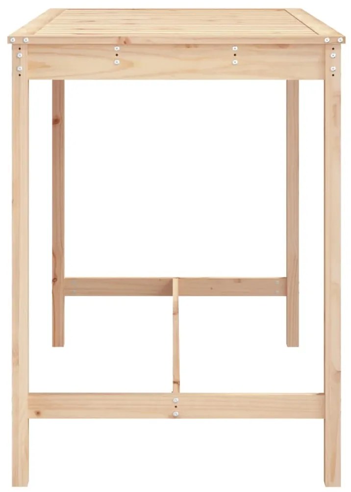Mesa de jardim 121x82,5x110 cm madeira de pinho maciça