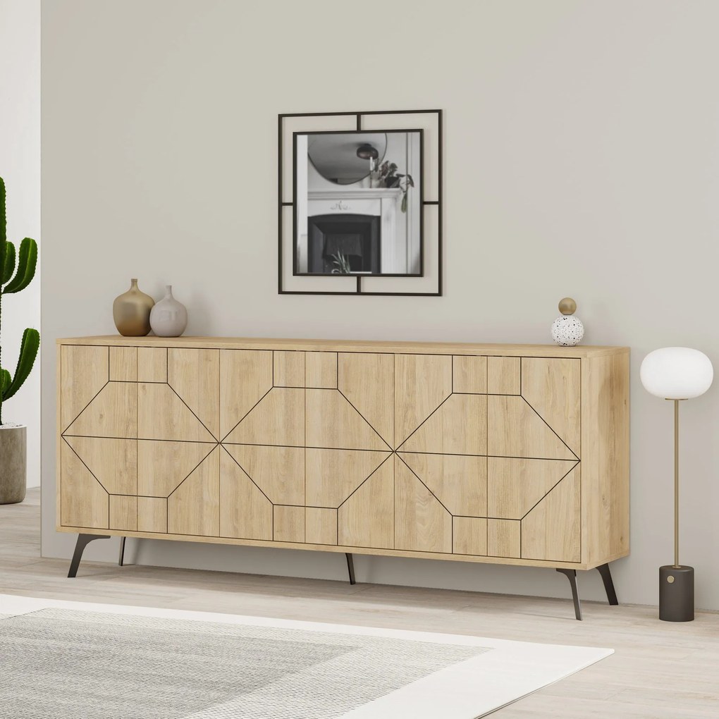 Estante Form – Nogueira e Branco – 90x132x32 cm