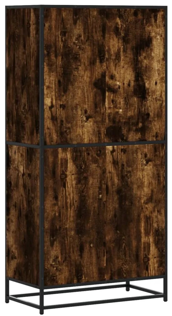Armário alto 68x35x139 cm derivados de madeira carvalho fumado
