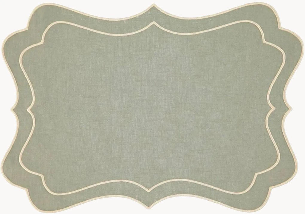 Individual de mesa com bordado Brisa