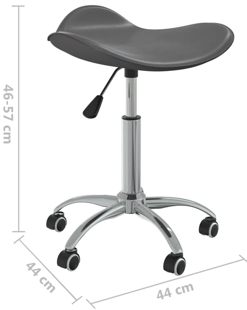 Cadeira de escritório couro artificial cinzento