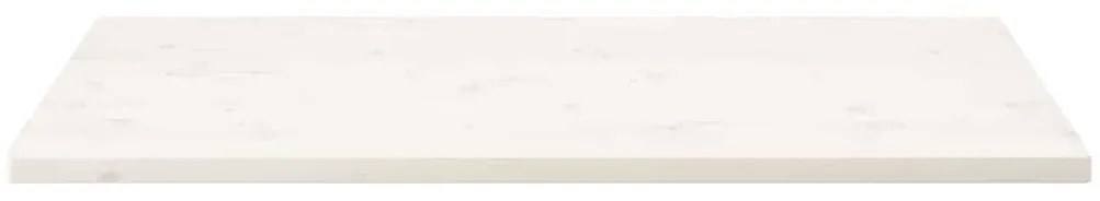 Tampo de mesa retangular 110x55x2,5 cm pinho maciço branco