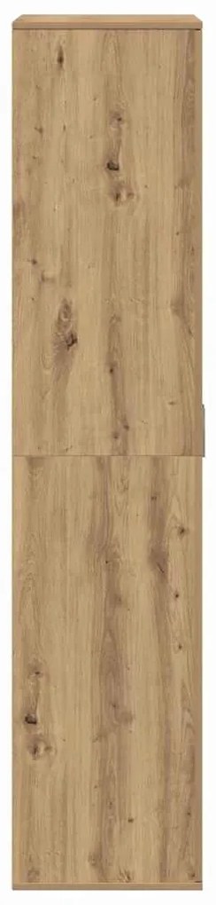 Estante Alta Carvalho Artesanal 80x39x178 cm Madeira Engenheirada