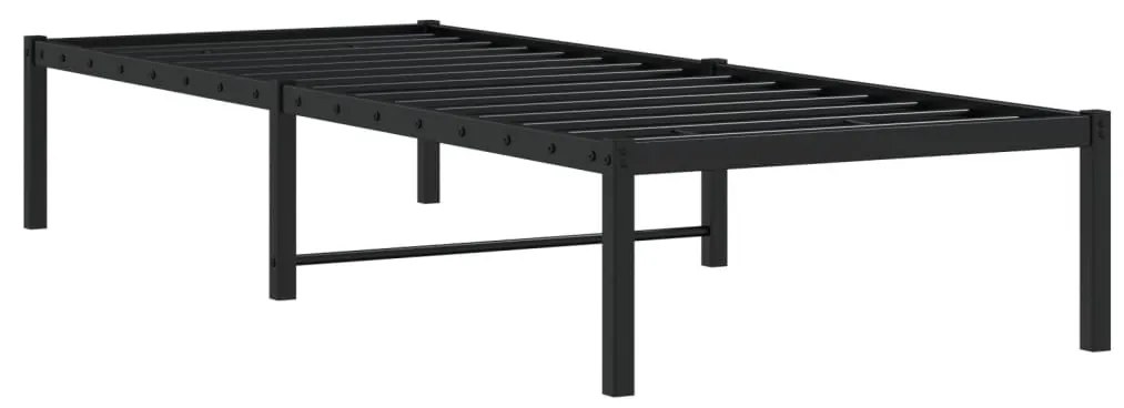 Estrutura de cama 80x200 cm metal preto
