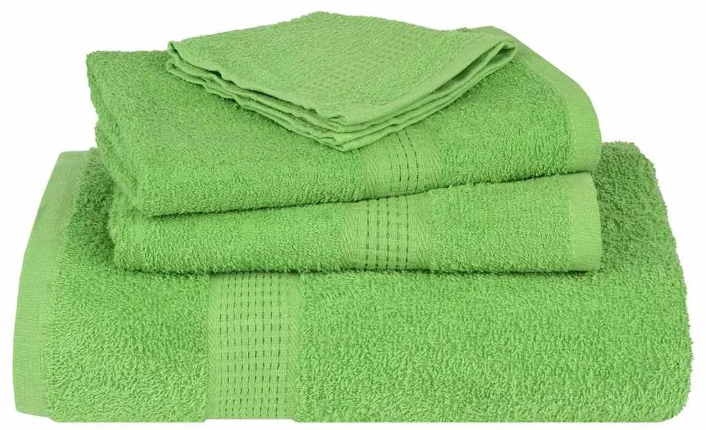 Toalhas banho 4 pcs 100x150 cm 360 gsm 100% algodão verde maça