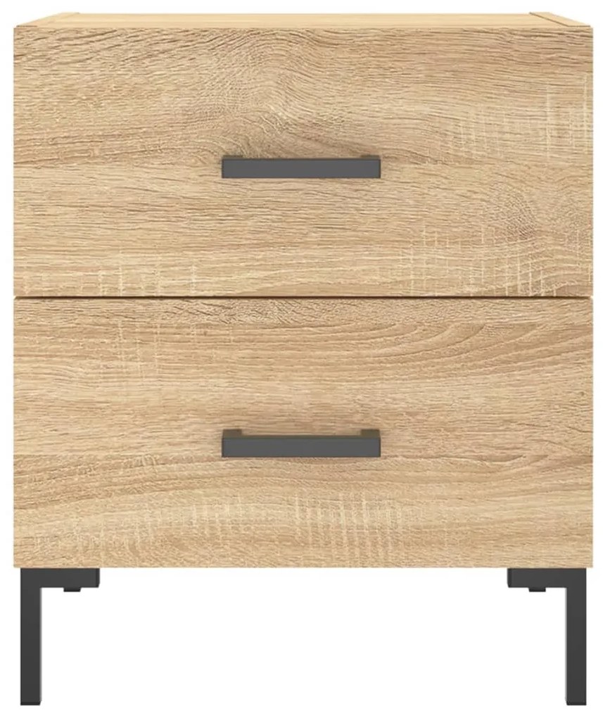 Mesas de cabeceira 2 pcs derivados de madeira carvalho sonoma