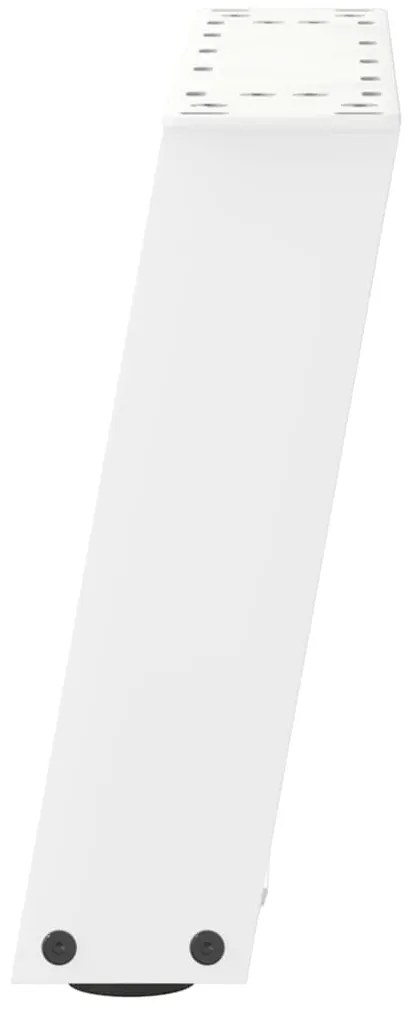 Pés para mesa de centro em formato de U, 2 peças, branco, 50x(30-31) c