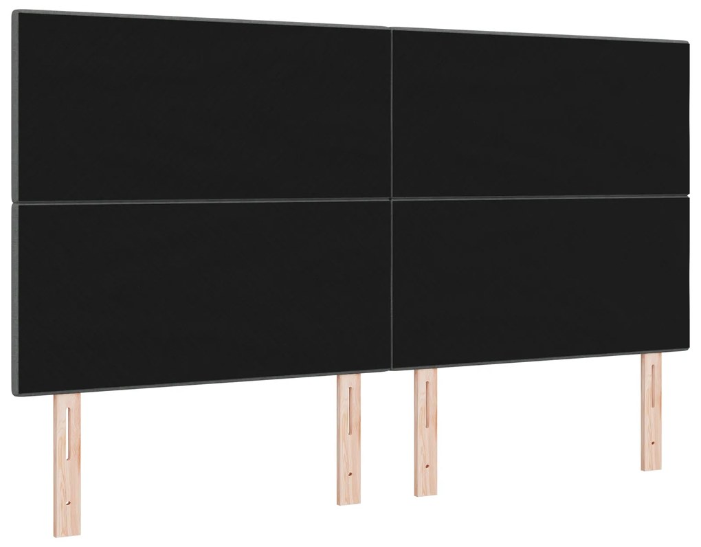Cabeceira vidaXL Botões Estofada Cinza Escuro 180 cm Tecido