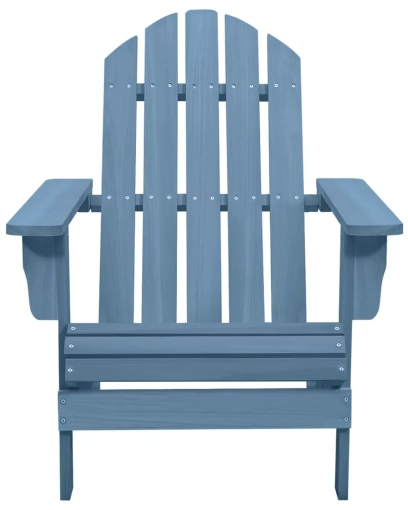 Cadeira Adirondack para jardim abeto maciço azul